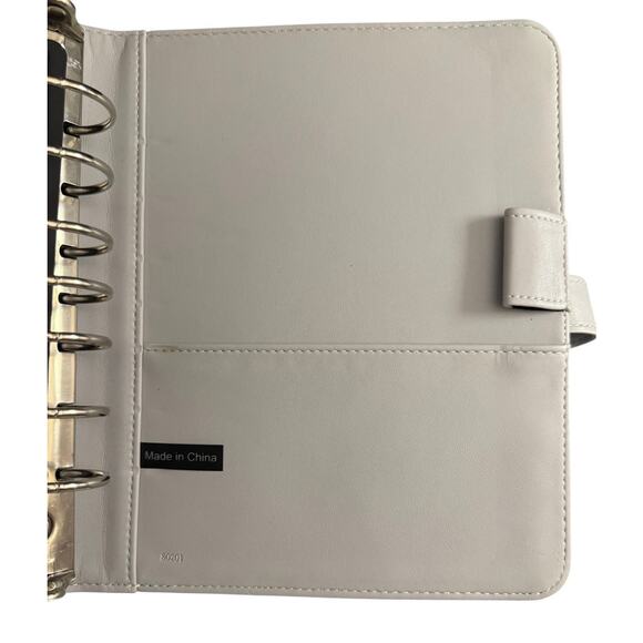 Franklin Covey Full-Grain Leather 7 Ring Planner Binder Gray - Picture 6 of 14